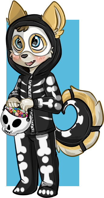 Spooky Scary Skeleton - Cartoon (407x691), Png Download