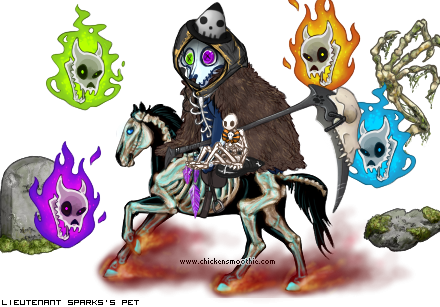 ""spooky Scary Skeletons"" By Lieutenant Sparks - Cartoon (440x307), Png Download