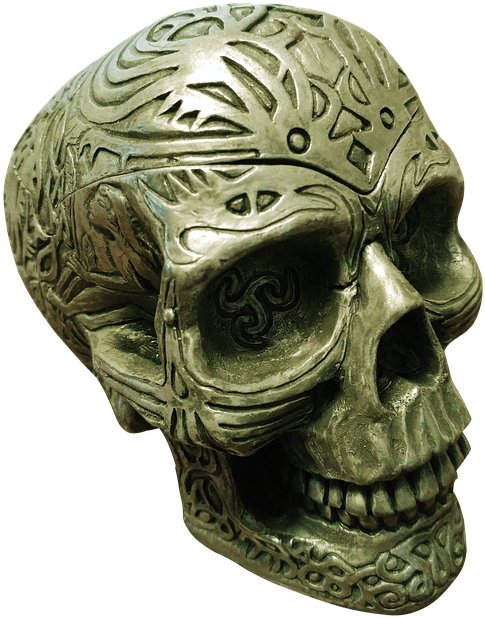 Skull, Spooky, Scary, Halloween, Horror, Death, Head - Skull (592x720), Png Download