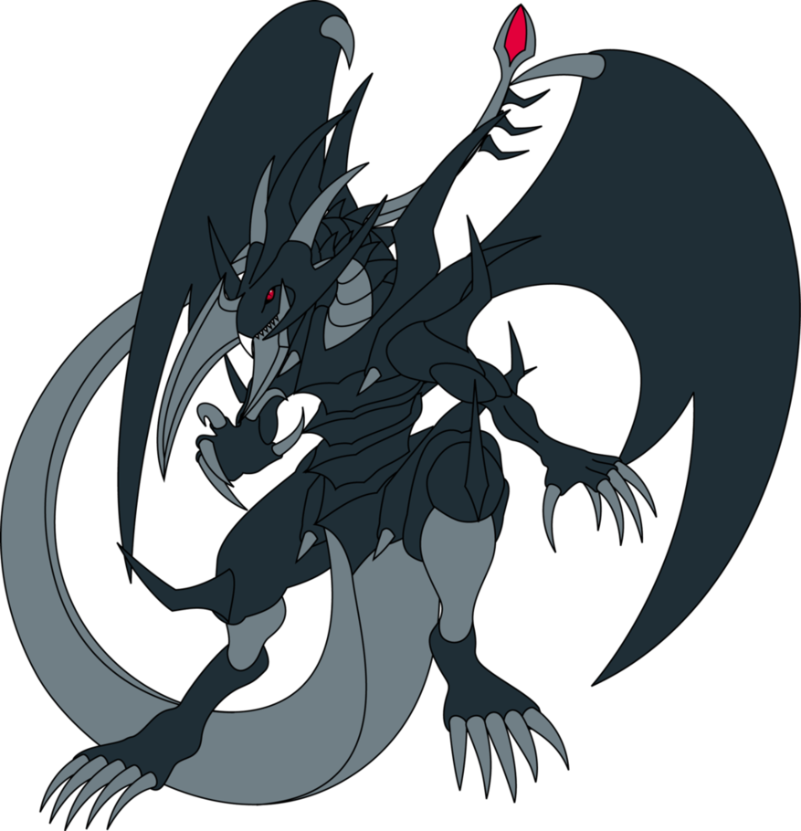 Red Eyes Clipart Dragon Red - Red Eyes Black Dragon Concept (877x910), Png Download