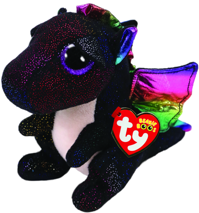 Beanie Boos Regular Anora - Black Dragon Beanie Boo (650x685), Png Download