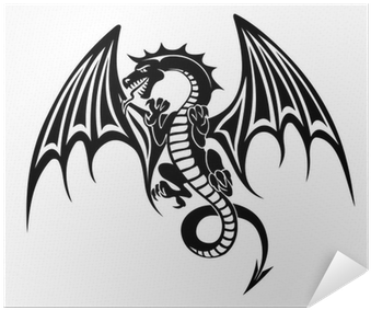 Dragon With Wings Best Tattoo (400x400), Png Download