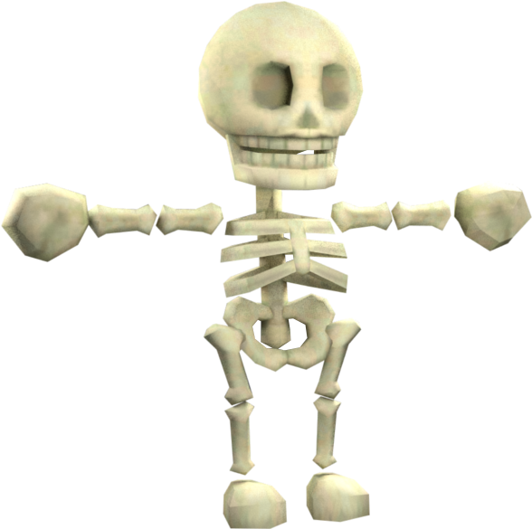 Download Zip Archive - Mario Galaxy Death Skeleton (750x650), Png Download