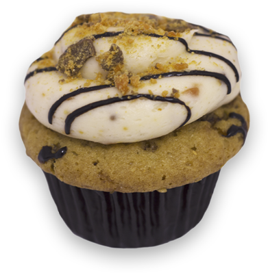 Butterfinger Pieces Baked Inside Our Signature Vanilla - Cupcake (400x400), Png Download