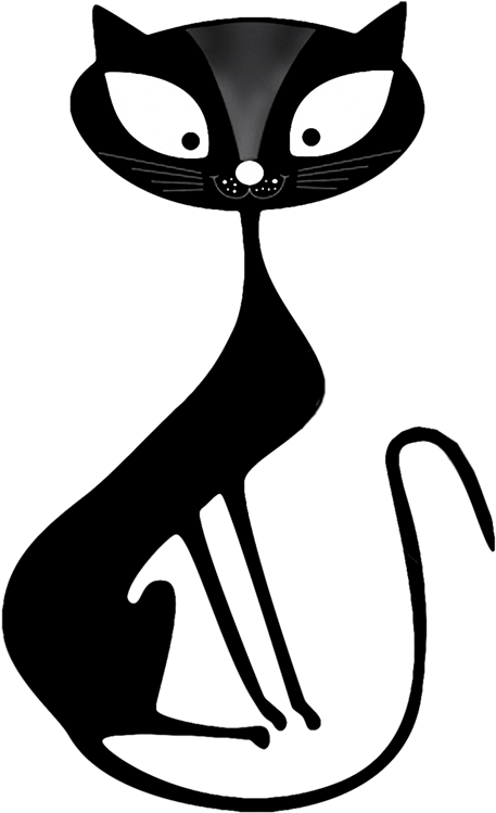 Gatos (500×800) - Cat Drawing Png (500x800), Png Download