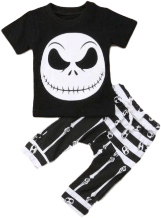 Scary Halloween Graphic T-shirt And Pants 2 Piece Set - Clothing (480x480), Png Download