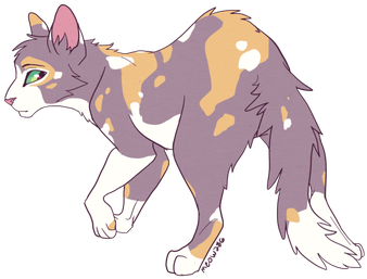 Tawnypelt Warrior Cats Series, Warrior Cats Books, - Warrior Cat Drawing (350x350), Png Download