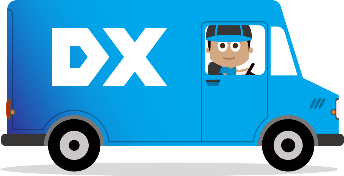 Delivery Clipart Courier Van - Courier Van Cartoon (1200x700), Png Download