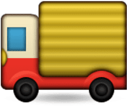 Free Png Ios Emoji Delivery Truck Png Images Transparent - Emoji Truck Png (480x502), Png Download
