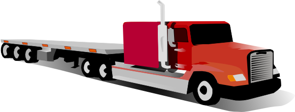 Free To Use Public Domain Trucks Clip Art - Container Truck Vector Png (600x228), Png Download
