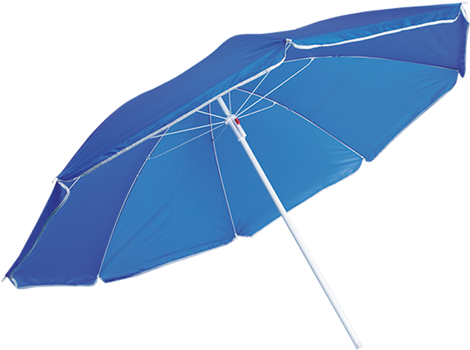 Umbrellas And Chairs - Blue Beach Umbrella Png (700x700), Png Download