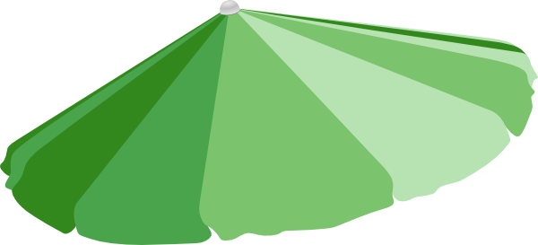 How To Set Use Beach Umbrella Clipart (600x273), Png Download