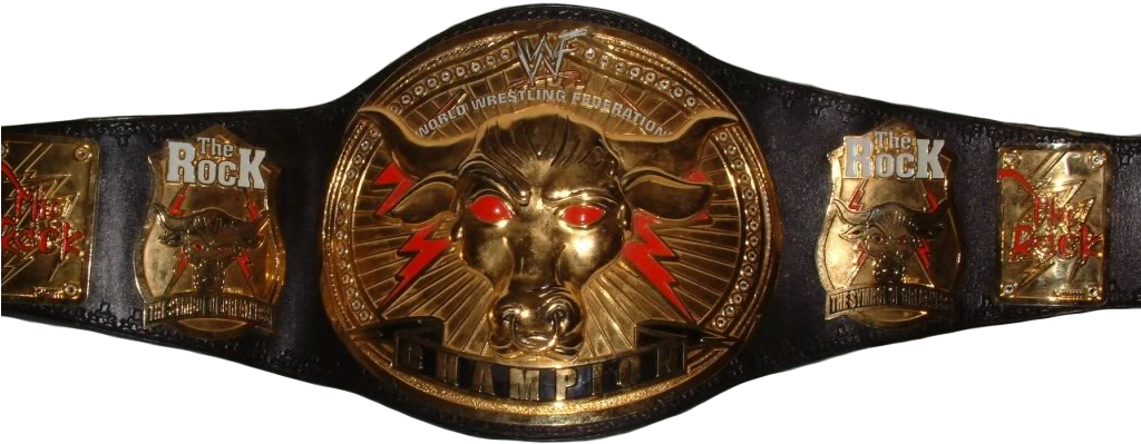 Wwe Belts - Rock Custom Championship Belt (1023x426), Png Download