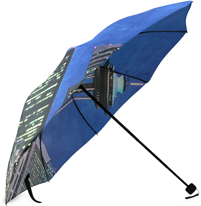 Seattle Space Needle Watercolor Foldable Umbrella - Umbrella (500x500), Png Download
