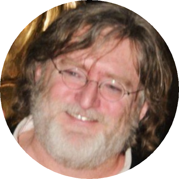 Gabe Newell - Isabel Allende (600x600), Png Download