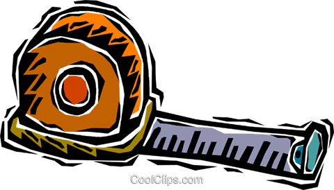 Measuring Tape Royalty Free Vector Clip Art Illustration (480x274), Png Download