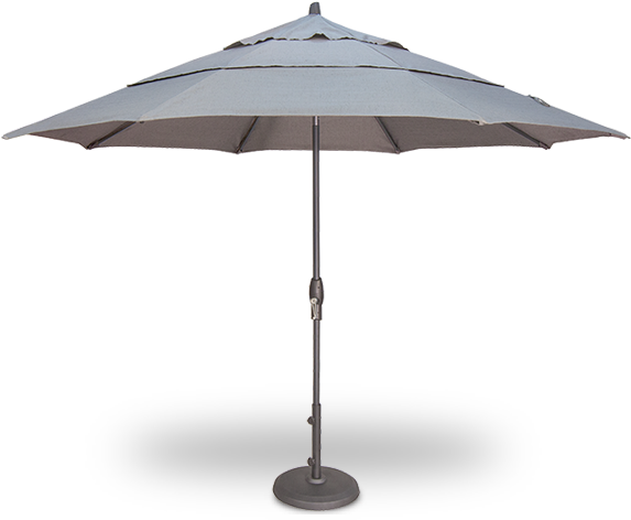 9' Market Double Vent Auto - Umbrella (700x487), Png Download