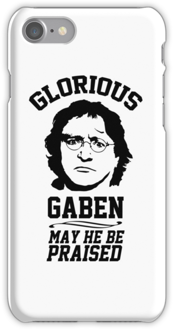 May Gabe Newell Be Praised - T Shirt Gabe (500x667), Png Download