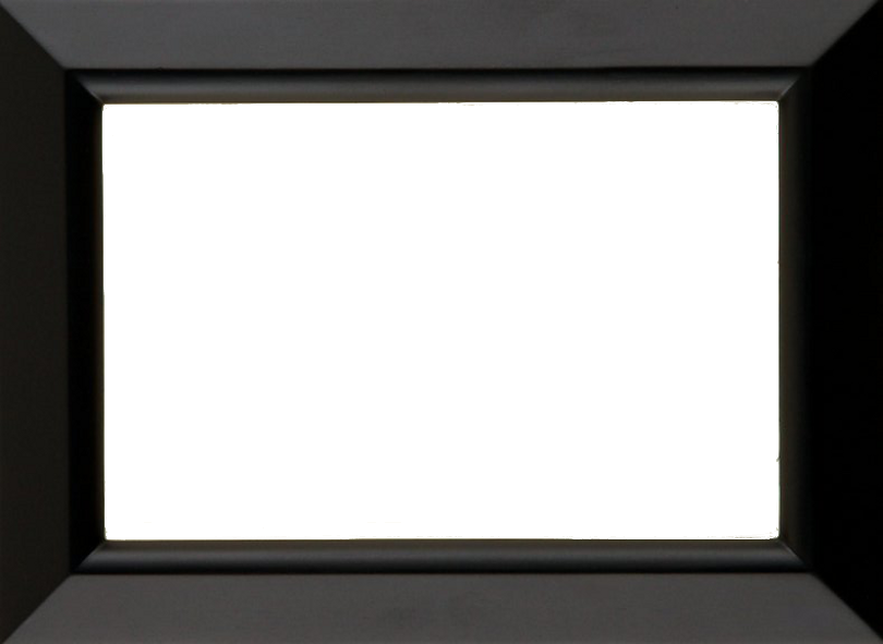 Black Frame Png Image - Diamond Point Bevel Classic In Ebony Black (810x591), Png Download