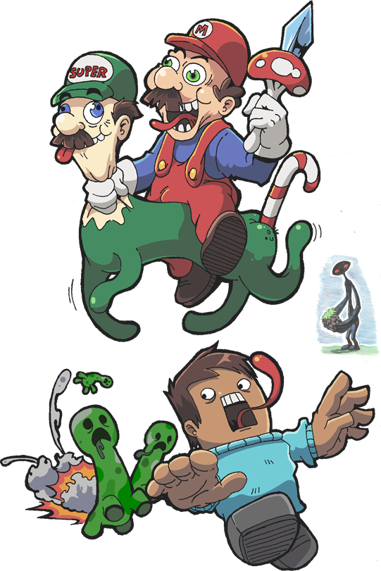 Dr Mario In Minecraft (541x811), Png Download