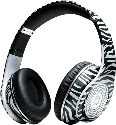 Com Monster Headphones Beats By Dr Dre Studio High - Monster Beats Hoofdtelefoon Zebra (500x450), Png Download