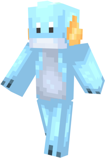 Shiny Version - - Minecraft Skin Pokemon Mudkip (640x640), Png Download