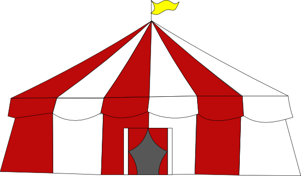 Image Royalty Free Download At Getdrawings Com Free - Circus Tent Top Clipart (600x351), Png Download