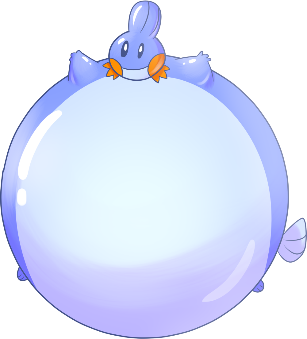 Mudkip Inflated - Mudkip Inflation (1001x1105), Png Download