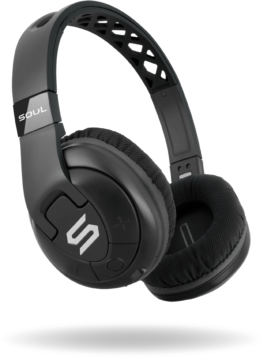 Wireless Freedom Supported By The Long-lasting Playtime - Soul X-tra Bluetooth Over-ear Sport Headphones (853x1153), Png Download