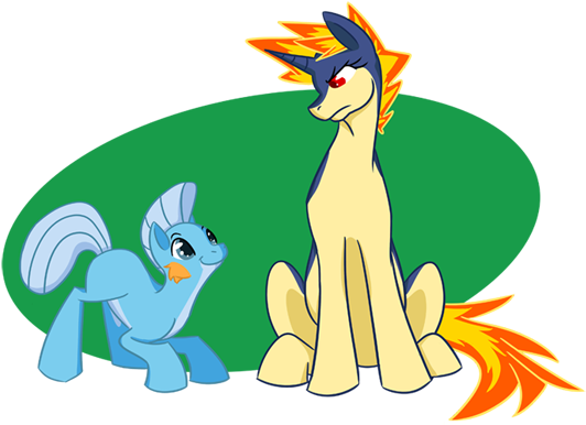 Otakugal15, Mudkip, Pokémon, Ponified, Quilava, Safe - Quilava And Mudkip (558x398), Png Download