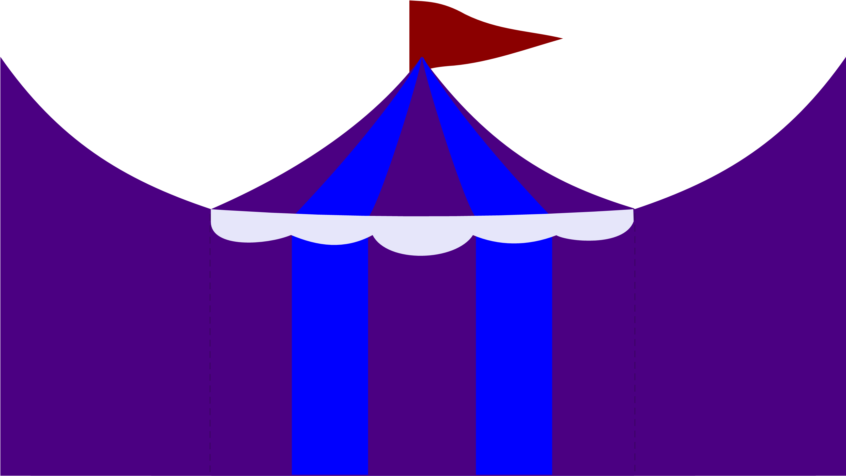 Circus Tent-ply - Circus (3398x1943), Png Download