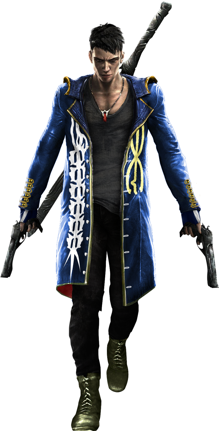 Vergil Dante - Playstation Battle Royale Personagens (800x1536), Png Download