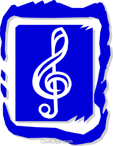 Clave De Sol Livre De Direitos Vetores Clip Art Ilustração (374x480), Png Download