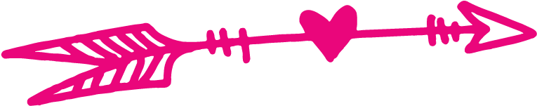 Pink Arrow Divider - Pink Arrow (800x204), Png Download