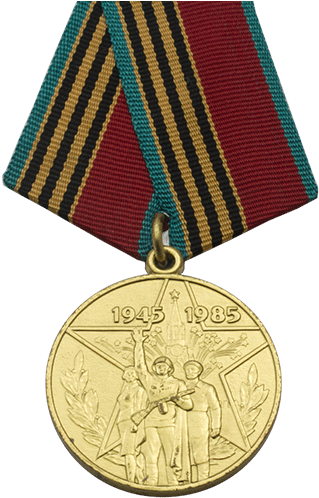 Soviet 40th Anniversary Russian Medal - Russian Medal Png (500x500), Png Download