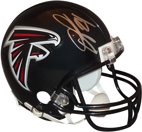 Devonta Freeman Autographed Atlanta Falcons Mini Helmet - Atlanta Falcons (500x500), Png Download