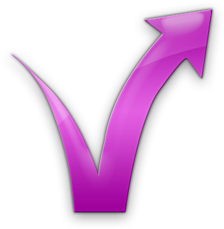 Pink Arrow - Emblem (420x420), Png Download