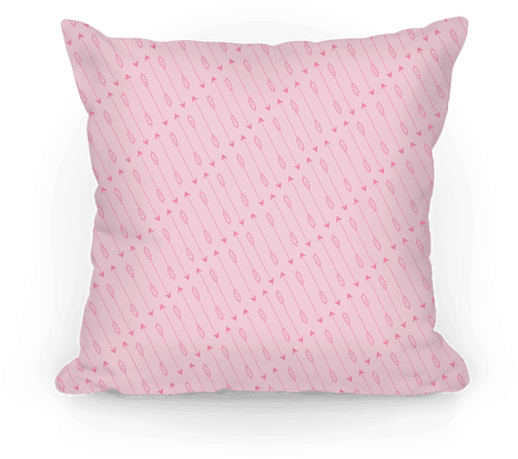 Pink Diagonal Arrow Pattern Pillow - Emoji (484x484), Png Download