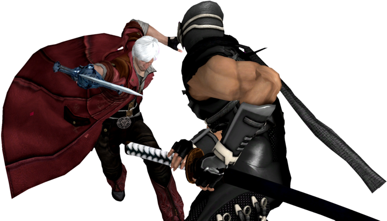 Similar Png's - - Dante Vs Ryu Hayabusa (900x465), Png Download