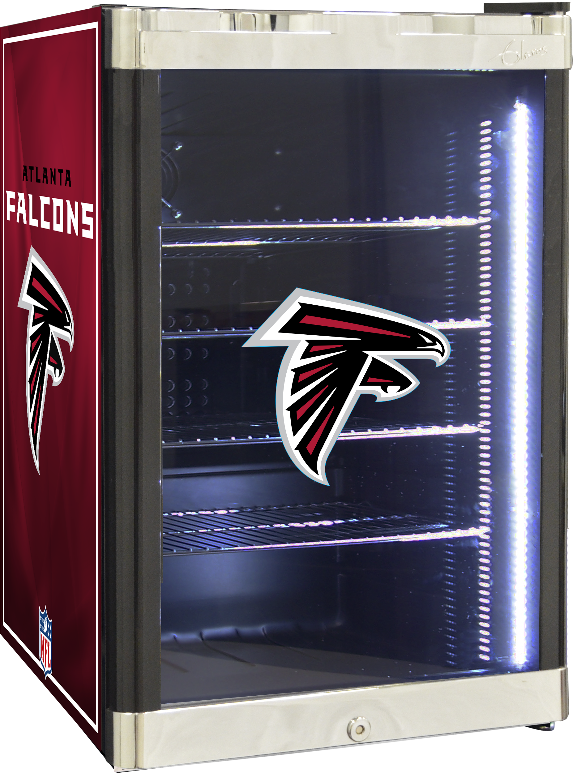 Nfl Refrigerated Beverage Center - Atlanta Falcons (2059x2692), Png Download