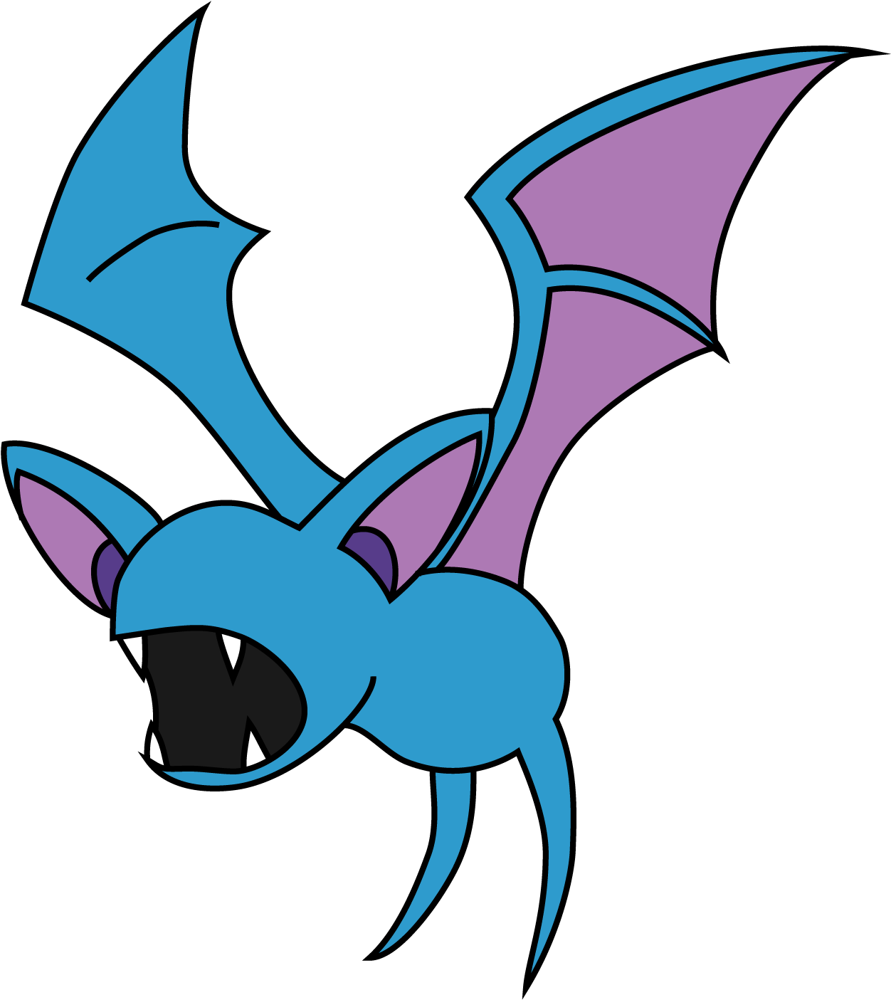 Pco063zubat - Zubat Png (1500x1600), Png Download