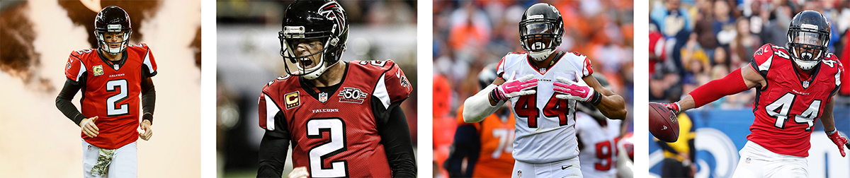 I'm Working On A Few Of These Images For Some Falcon - Matt Ryan Qb Atlanta Falcons Digital Painting (1200x252), Png Download