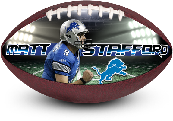 Full Size Hand Stitched Football With Synthetic Leather - Detroit Lions Galaxy S7 Edge Case - Detroit Lions | (600x600), Png Download