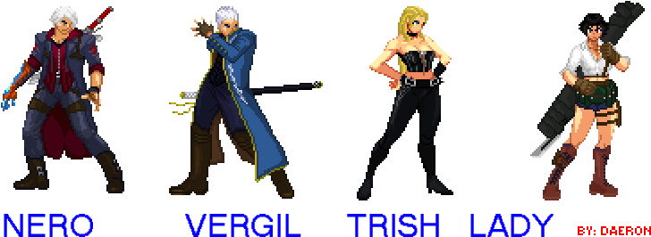 2y - Devil May Cry Sprites (850x302), Png Download