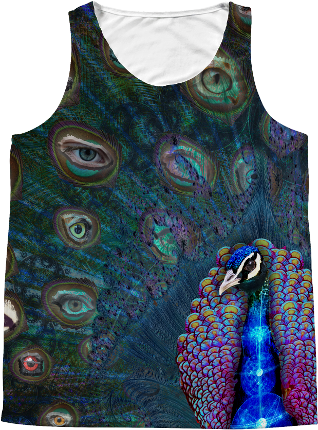 All Seeing Eye All-over Tank - Active Tank (1024x1024), Png Download