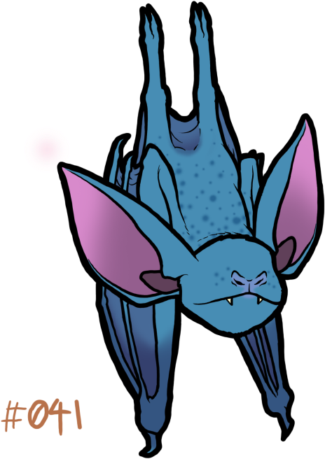 “ This Is Chirp The Zubat - Cartoon (500x664), Png Download