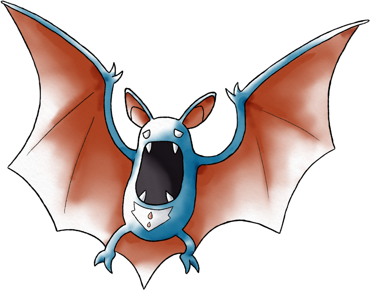 “zubat And Golbat Are, Clearly, Vampire Bats Taking - Pokémon (1280x1164), Png Download