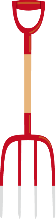 Pitchfork Clipart (183x708), Png Download
