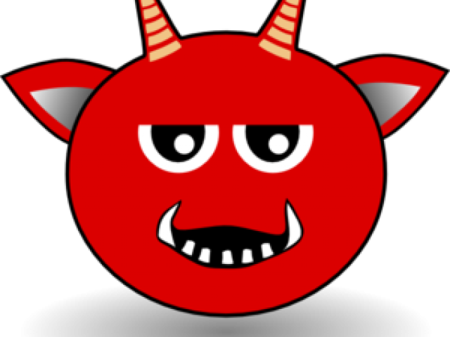 Devil Clipart Gambar - Cartoon Devil Head (640x480), Png Download
