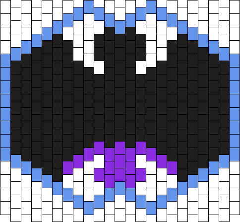 Zubat Surgical Mask Bead Pattern - Mask (484x447), Png Download